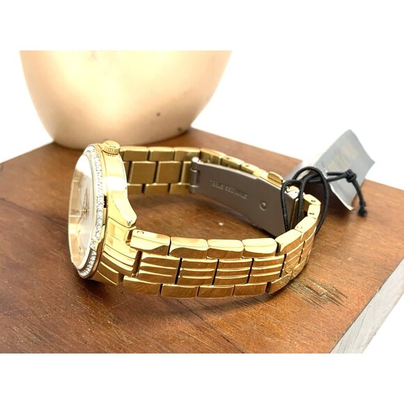 Bulova Women's Watch 98L274 Quartz Mother of Pearl White Dial Gold Gemmed 32mm - Picture 8 of 14